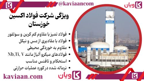 ویژگی شرکت فولاد اکسین خوزستان