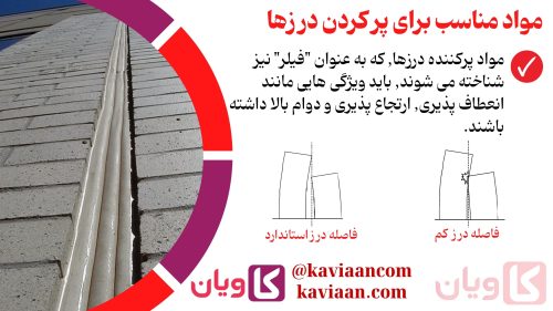 مواد مناسب برای پر کردن درزها