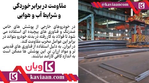 مقاومت در برابر خوردگی و شرایط آب و هوایی