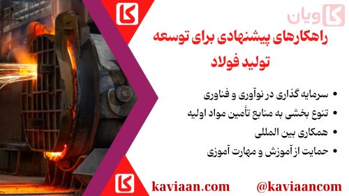 راهکارهای پیشنهادی برای توسعه تولید فولاد