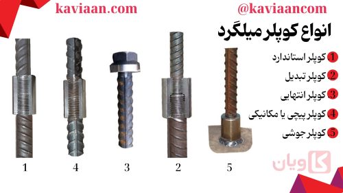 انواع کوپلر میلگرد